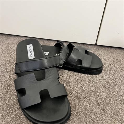 fake hermes sandals|hermes sandals vs steve madden.